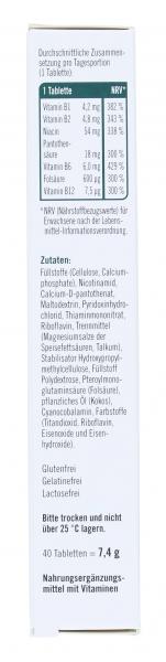 Taxofit Vitamin B-Komplex forte + Folsäure Tabletten