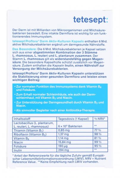 Tetesept Proflora Darm Aktiv-Kulturen Kapseln