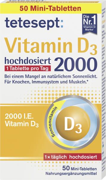 Tetesept Vitamin D3 hochdosiert 2000