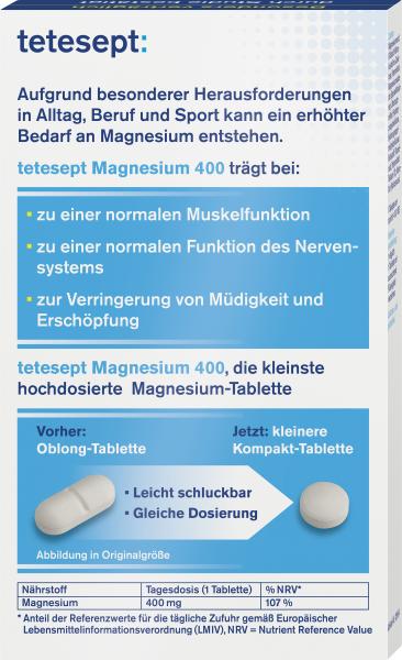 Tetesept Magnesium 400 hochdosiert