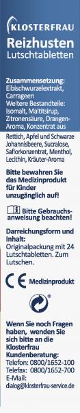Klosterfrau Reizhusten Lutschtabletten Orangengeschmack
