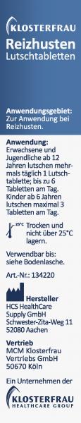 Klosterfrau Reizhusten Lutschtabletten Orangengeschmack