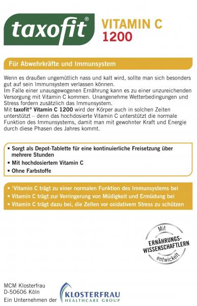 Taxofit Vitamin C 1200 Depot-Tabletten