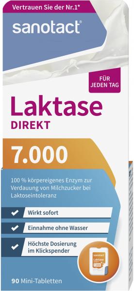 Sanotact Laktase direkt 7.000 Mini Tabletten