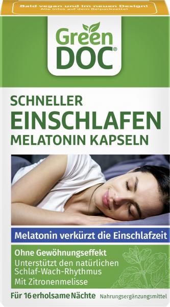 Green Doc Schneller Einschlafen Melatonin Kapseln