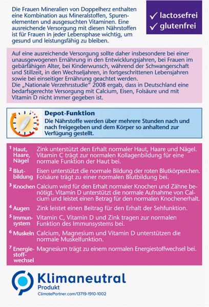 Doppelherz aktiv Frauen Mineralien + Kollagen Depot