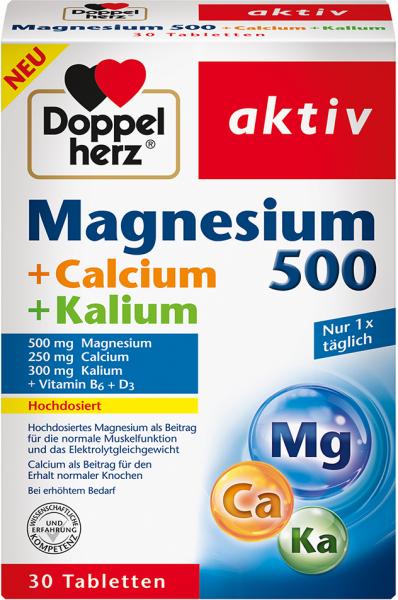 Doppelherz aktiv Magnesium 500 + Calcium + Kalium