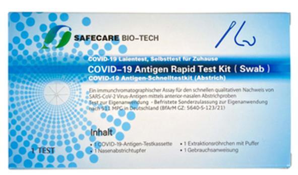 Safecare Bio-Tech Covid-19 Antigen Rapid Test Kit