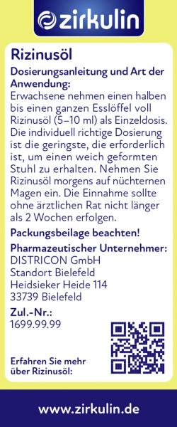 Zirkulin Rizinusöl