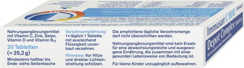 Tetesept Immusan C 800 5-in1 Depot Complex Tabletten