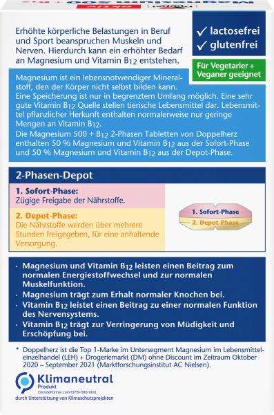 Doppelherz aktiv Magnesium 500 + B12
