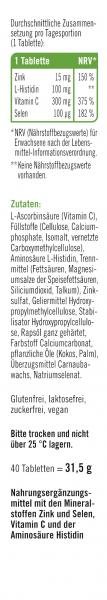 Taxofit Zink15 + Histidin + Vitamin C + Selen Depot Tabletten