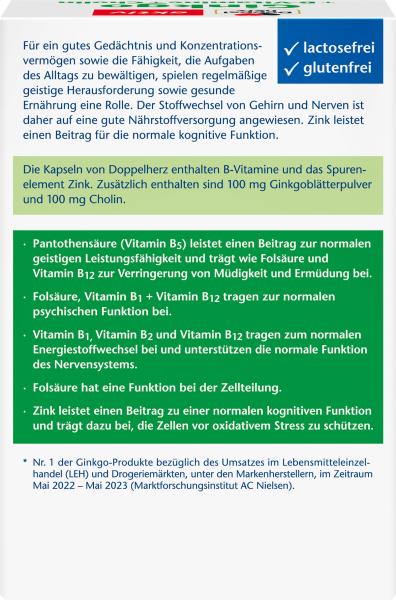 Doppelherz Ginkgo + B-Vitamine + Cholin