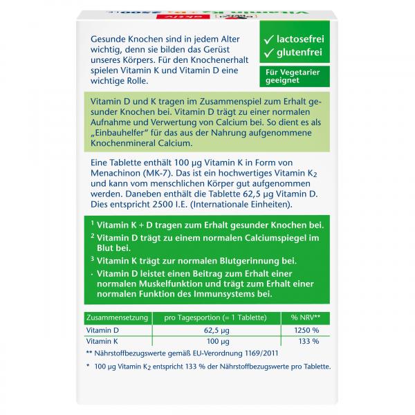 Doppelherz aktiv Vitamin K2 + D3 2500 I.E.