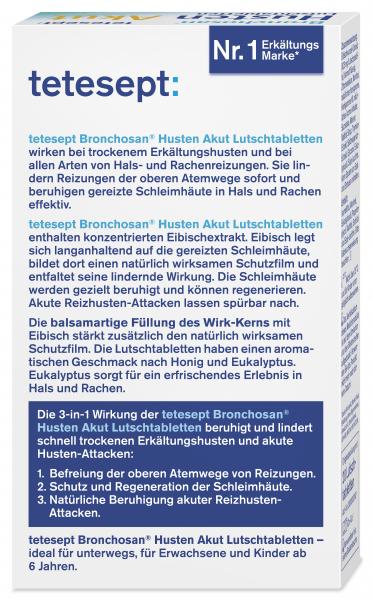 Tetesept Bronchosan Husten Akut Lutschtabletten