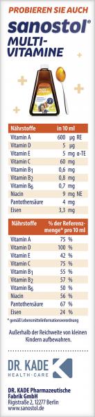 Sanostol Multi-Vitamine + Eisen