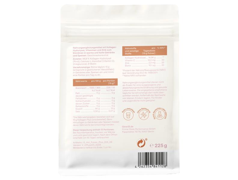 Glow25 Kollagenpulver Plus