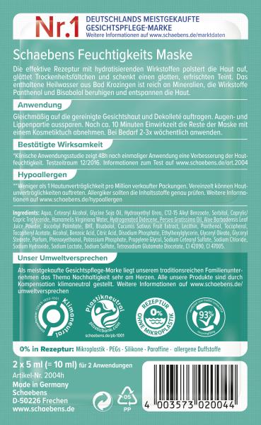 Schaebens Feuchtigkeits Maske