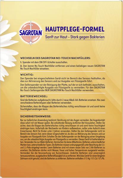 Sagrotan Hygiene Seife No Touch Starter Set Kamille Duft