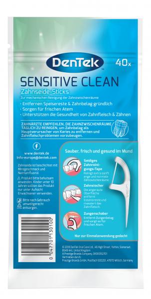 DenTek Sensitive Clean Zahnseide-Sticks fresh mint + Fluorid