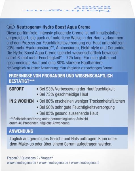 Neutrogena Hydro Boost Aqua Creme parfümfrei