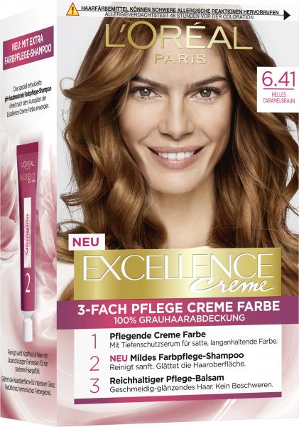 L'Oréal Excellence Creme 6.41 Helles Caramelbraun