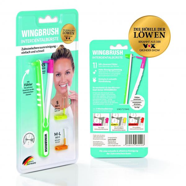 Wingbrush Interdentalbürste Starter-Kit 4-tlg. 