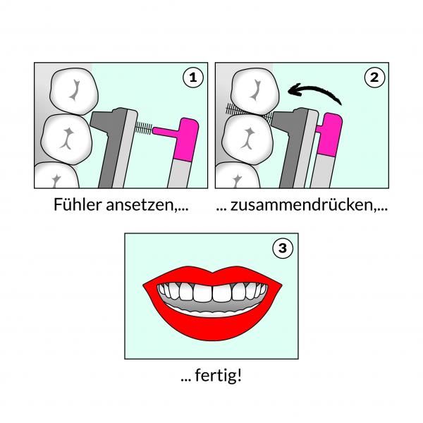 Wingbrush Interdentalbürste Starter-Kit 4-tlg. 