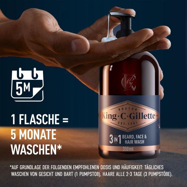 King C. Gillette Bartshampoo für Männer