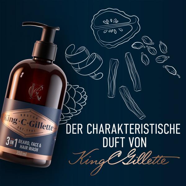 King C. Gillette Bartshampoo für Männer