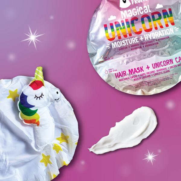 Bear Fruits Magical Unicorn Feuchtigkeit + Hydration Haarmaske mit Haube