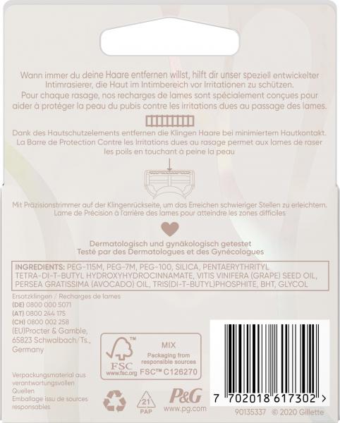 Gillette Venus Rasierklingen für den Intimbereich