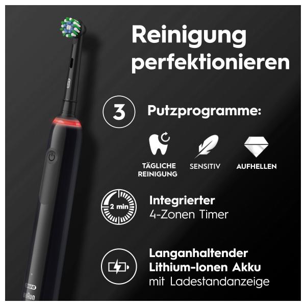 Oral-B Pro 3 3000 Black Edition Elektrische Zahnbürste