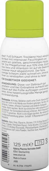 Efasit Fuß Schaum Trockene Haut