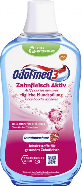 Odol-med3 Mundspülung Zahnfleisch Aktiv Milde Minze