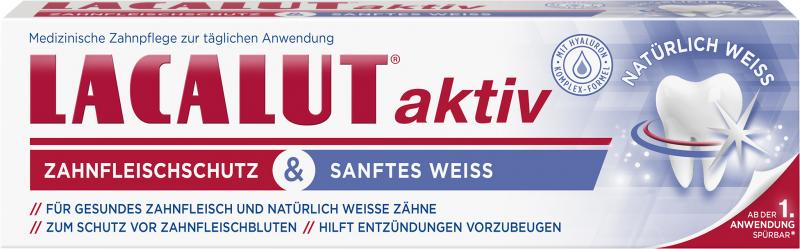 Lacalut aktiv Zahncreme Zahnfleischschutz & Sanftes Weiß