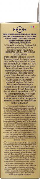 Durex Kondome Natural Feeling Reguläre Passform