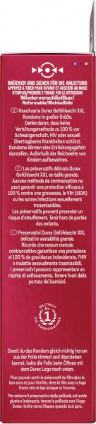 Durex Kondome Gefühlsecht XXL Große Passform