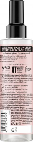 Schwarzkopf Gliss Anti-Spliss Wunder Express-Repair-Spülung