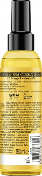 Schwarzkopf Gliss Hitzeschutz Öl Spray