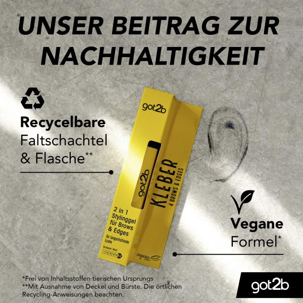 Got2b Kleber 2in1 Stylinggel für Brows & Edges
