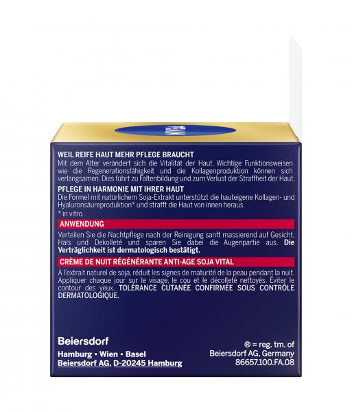 Nivea Vital Soja Anti-Age Straffende Nachtpflege für reife Haut