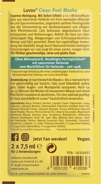 Luvos Heilerde Gesichtsmaske Clean-Peel-Maske