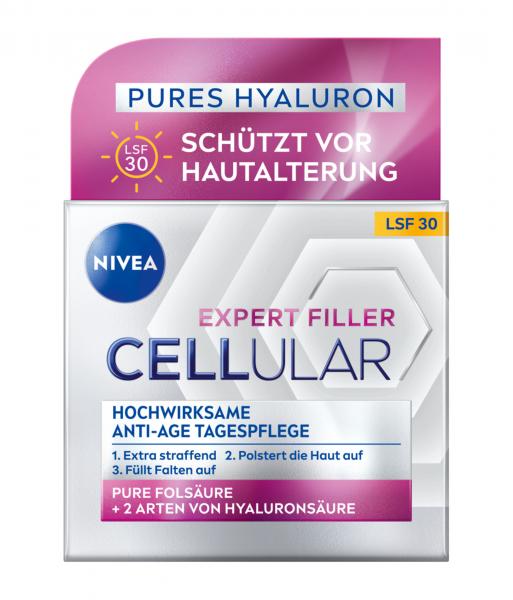 NIVEA Cellular Expert Filler Hochwirksame Anti-Age-Tagescreme LSF 30