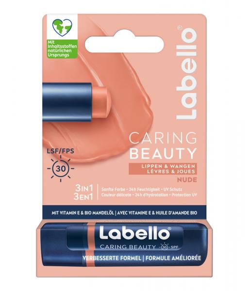 Labello Caring Beauty Nude für Lippen und Wangen