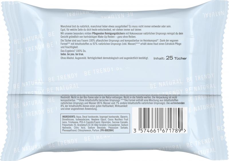 Bebe Pflegende Reinigungstücher trockene & empfindliche Haut