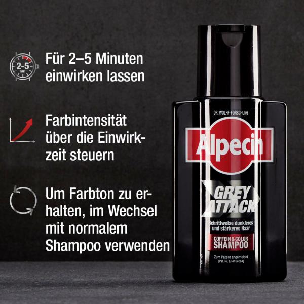 Alpecin Grey Attack Coffein & Color Shampoo
