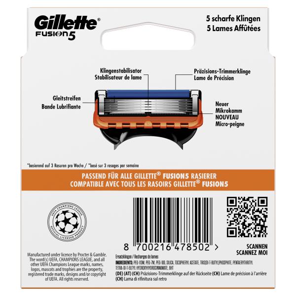 Gillette Fusion5 Rasierklingen