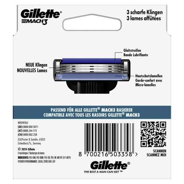 Gillette Mach3 Rasierklingen