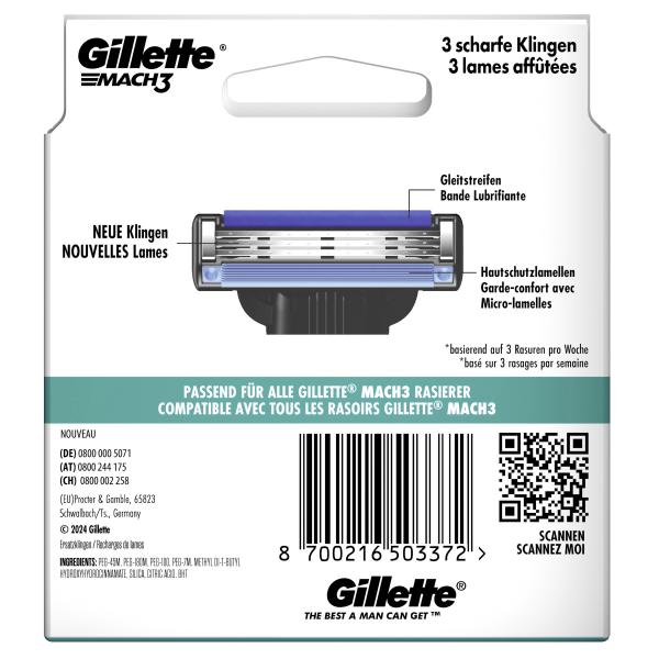 Gillette Mach3 Rasierklingen